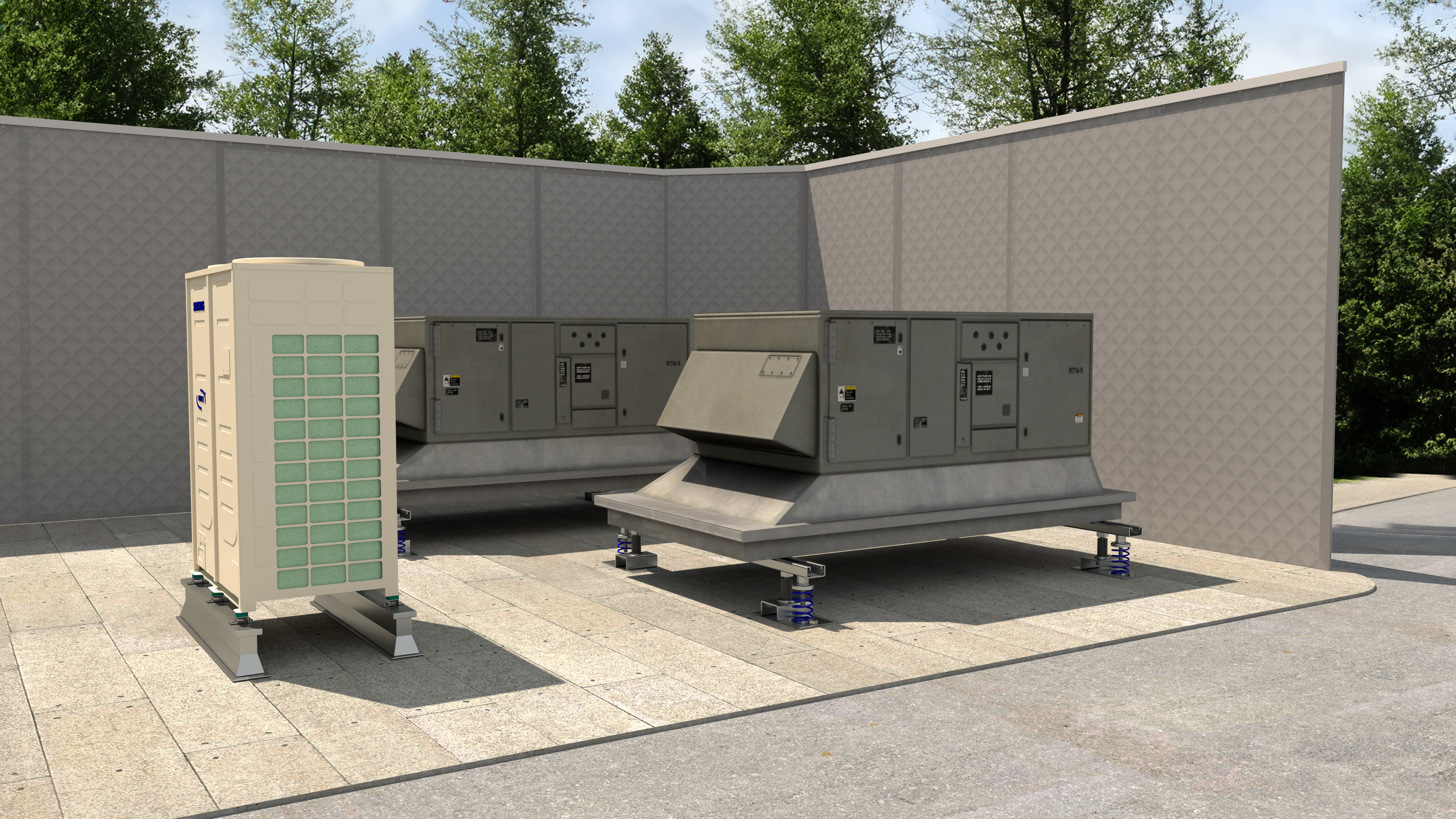 Exterior Grade Acoustic Curtains